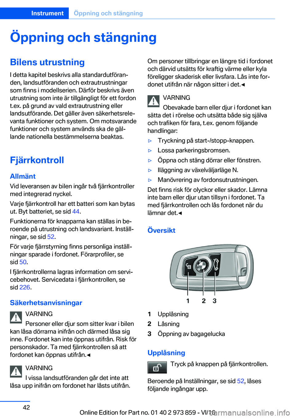 BMW 4 SERIES COUPE 2017  InstruktionsbÖcker (in Swedish) �