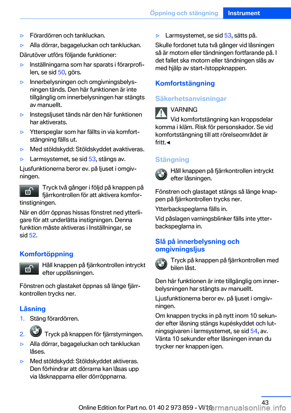 BMW 4 SERIES COUPE 2017  InstruktionsbÖcker (in Swedish) 'y�F�