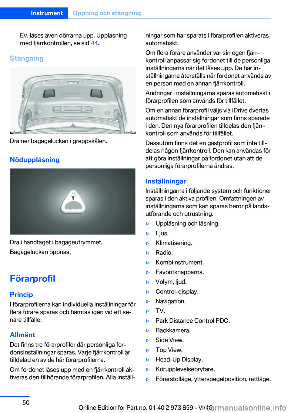 BMW 4 SERIES COUPE 2017  InstruktionsbÖcker (in Swedish) �E�v�.� �l�å�s�e�s� �ä�v�e�n� �d�