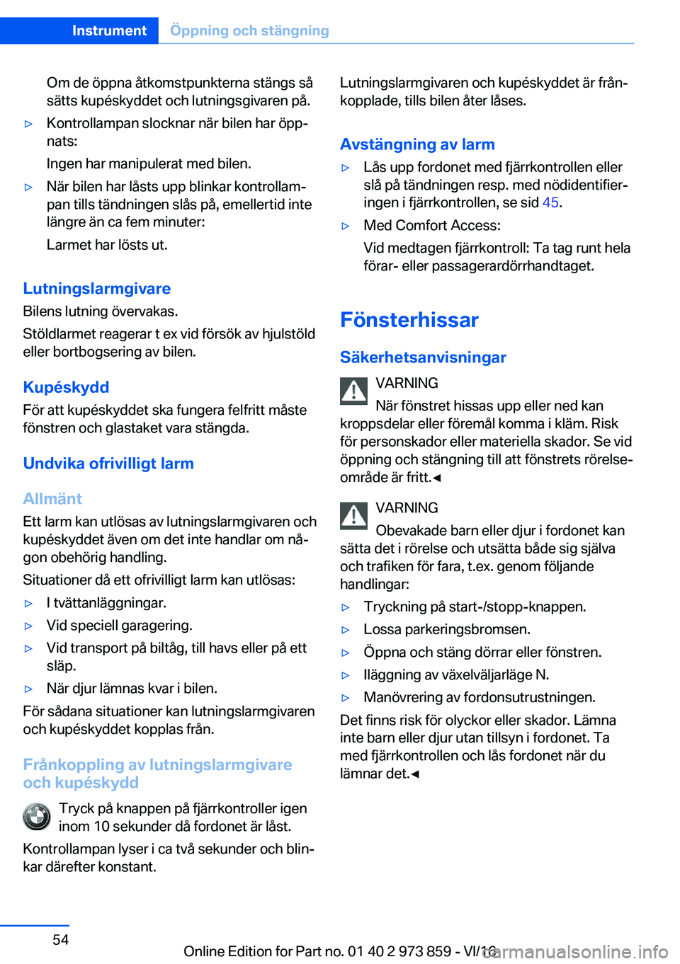 BMW 4 SERIES COUPE 2017  InstruktionsbÖcker (in Swedish) �O�m� �d�e� �