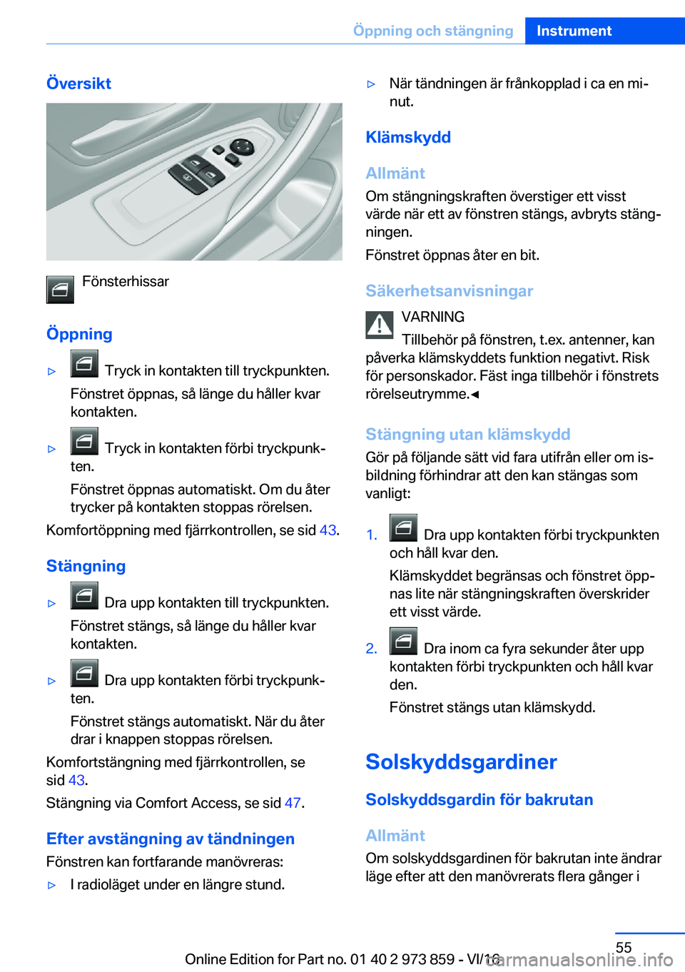 BMW 4 SERIES COUPE 2017  InstruktionsbÖcker (in Swedish) �