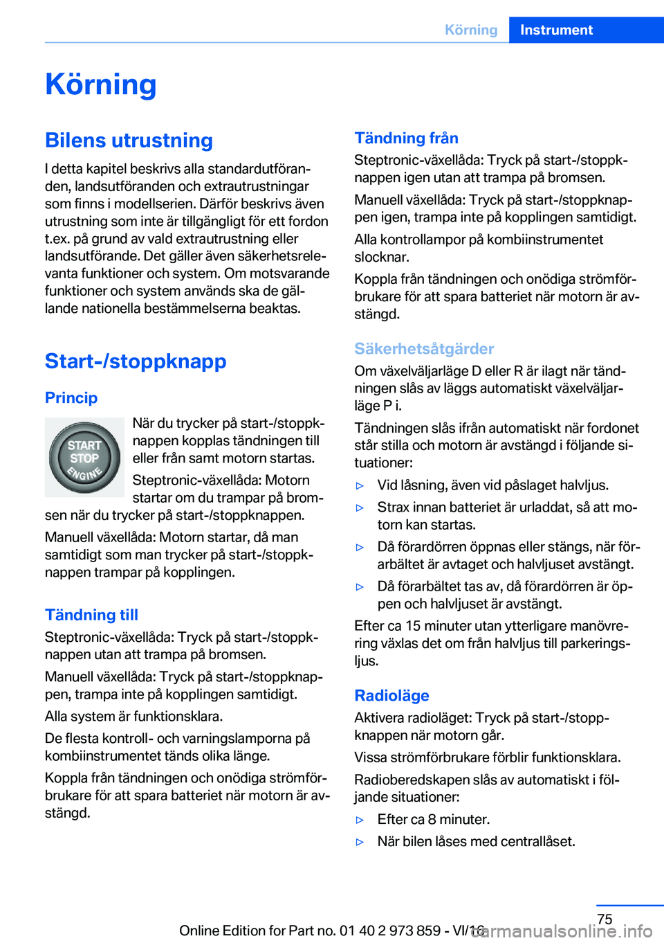 BMW 4 SERIES COUPE 2017  InstruktionsbÖcker (in Swedish) �K�