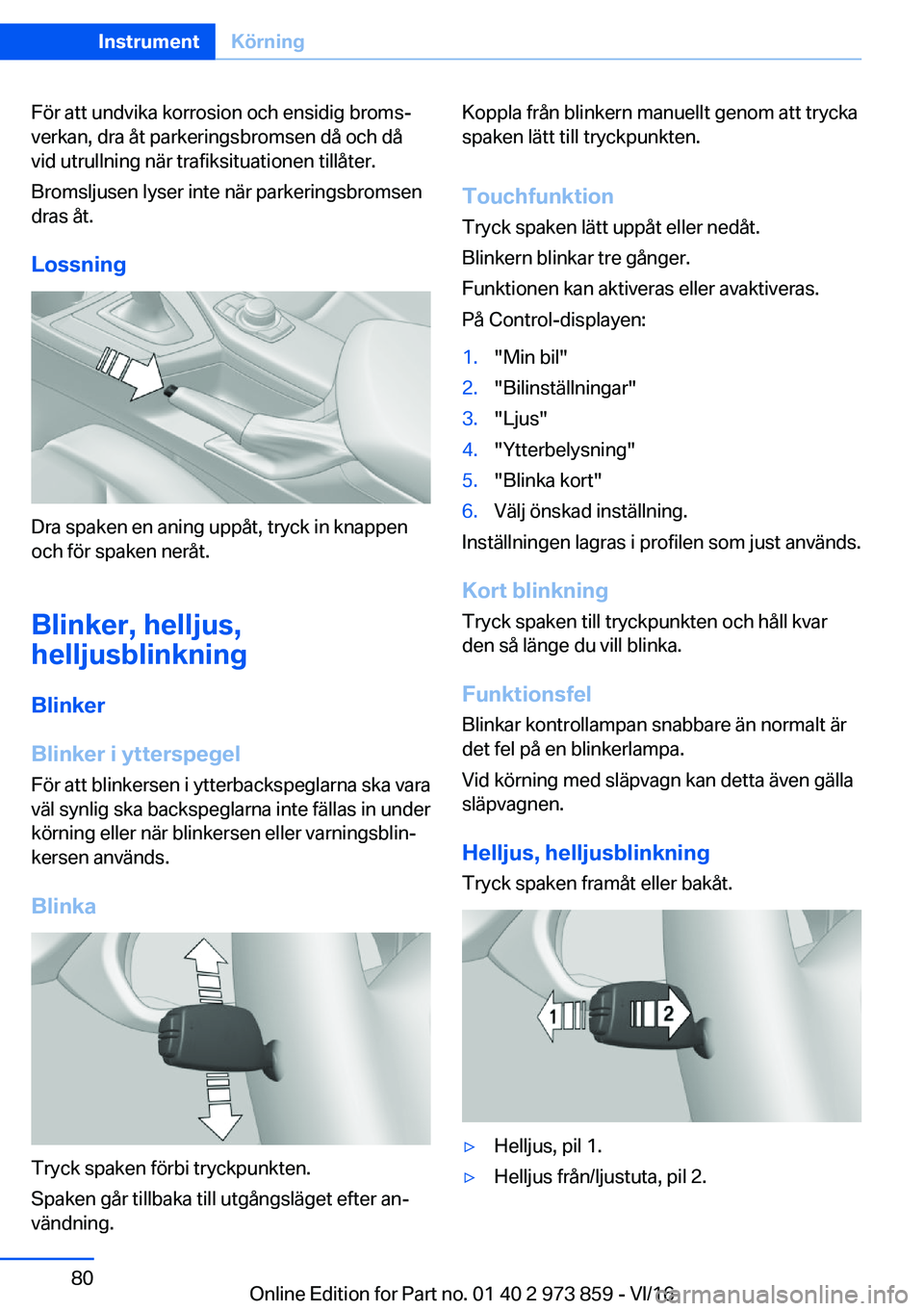 BMW 4 SERIES COUPE 2017  InstruktionsbÖcker (in Swedish) �F�