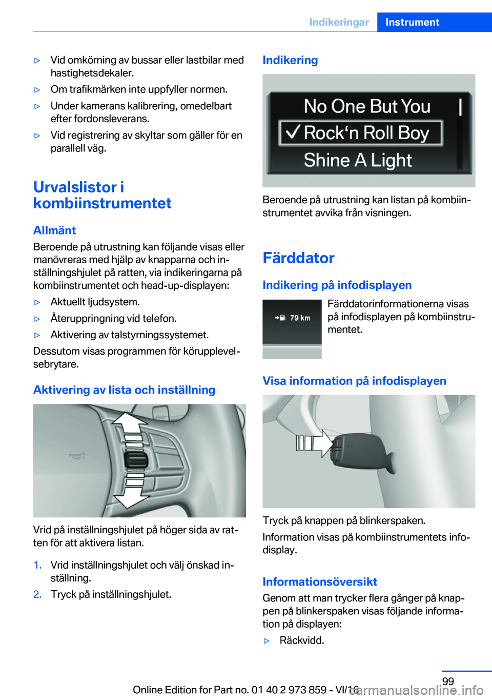BMW 4 SERIES COUPE 2017  InstruktionsbÖcker (in Swedish) 'y�V�i�d� �o�m�k�