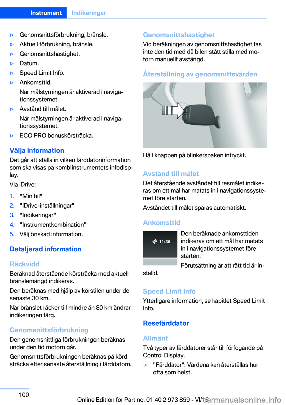 BMW 4 SERIES COUPE 2017  InstruktionsbÖcker (in Swedish) 'y�G�e�n�o�m�s�n�i�t�t�s�f�