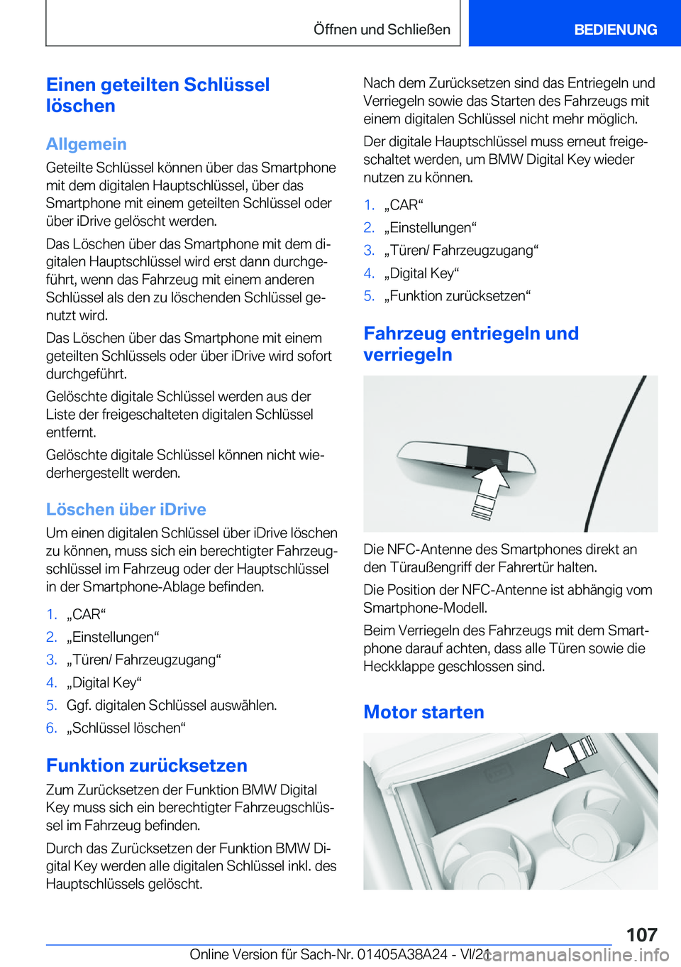 BMW 4 SERIES GRAN COUPE 2022  Betriebsanleitungen (in German) �E�i�n�e�n��g�e�t�e�i�l�t�e�n��S�c�h�l�