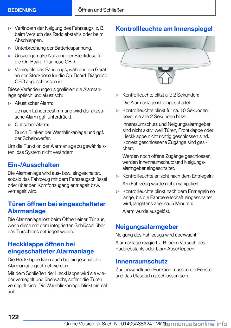 BMW 4 SERIES GRAN COUPE 2022  Betriebsanleitungen (in German) x�V�e�r�