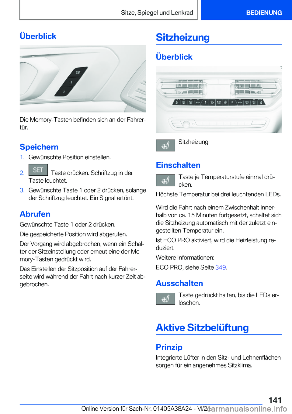 BMW 4 SERIES GRAN COUPE 2022  Betriebsanleitungen (in German) �