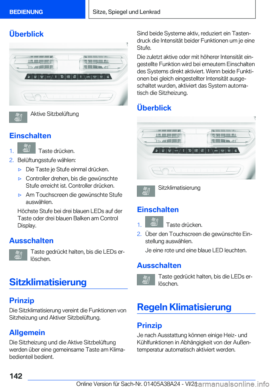 BMW 4 SERIES GRAN COUPE 2022  Betriebsanleitungen (in German) �