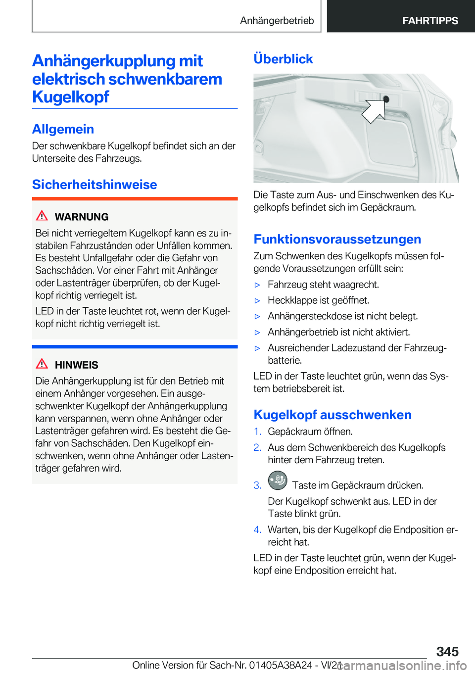 BMW 4 SERIES GRAN COUPE 2022  Betriebsanleitungen (in German) �A�n�h�