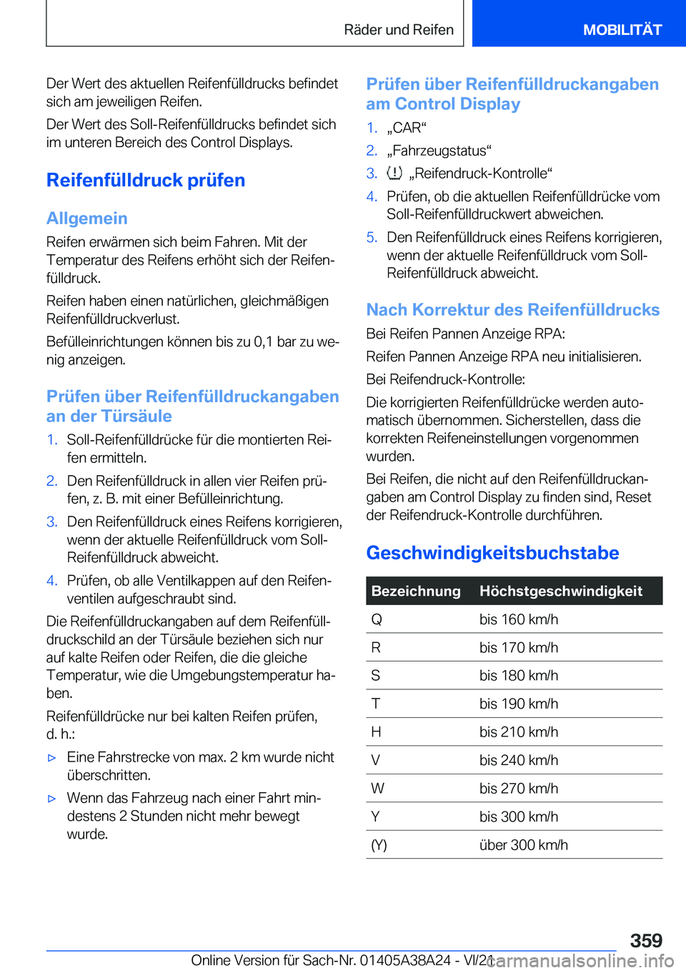BMW 4 SERIES GRAN COUPE 2022  Betriebsanleitungen (in German) �D�e�r��W�e�r�t��d�e�s��a�k�t�u�e�l�l�e�n��R�e�i�f�e�n�f�