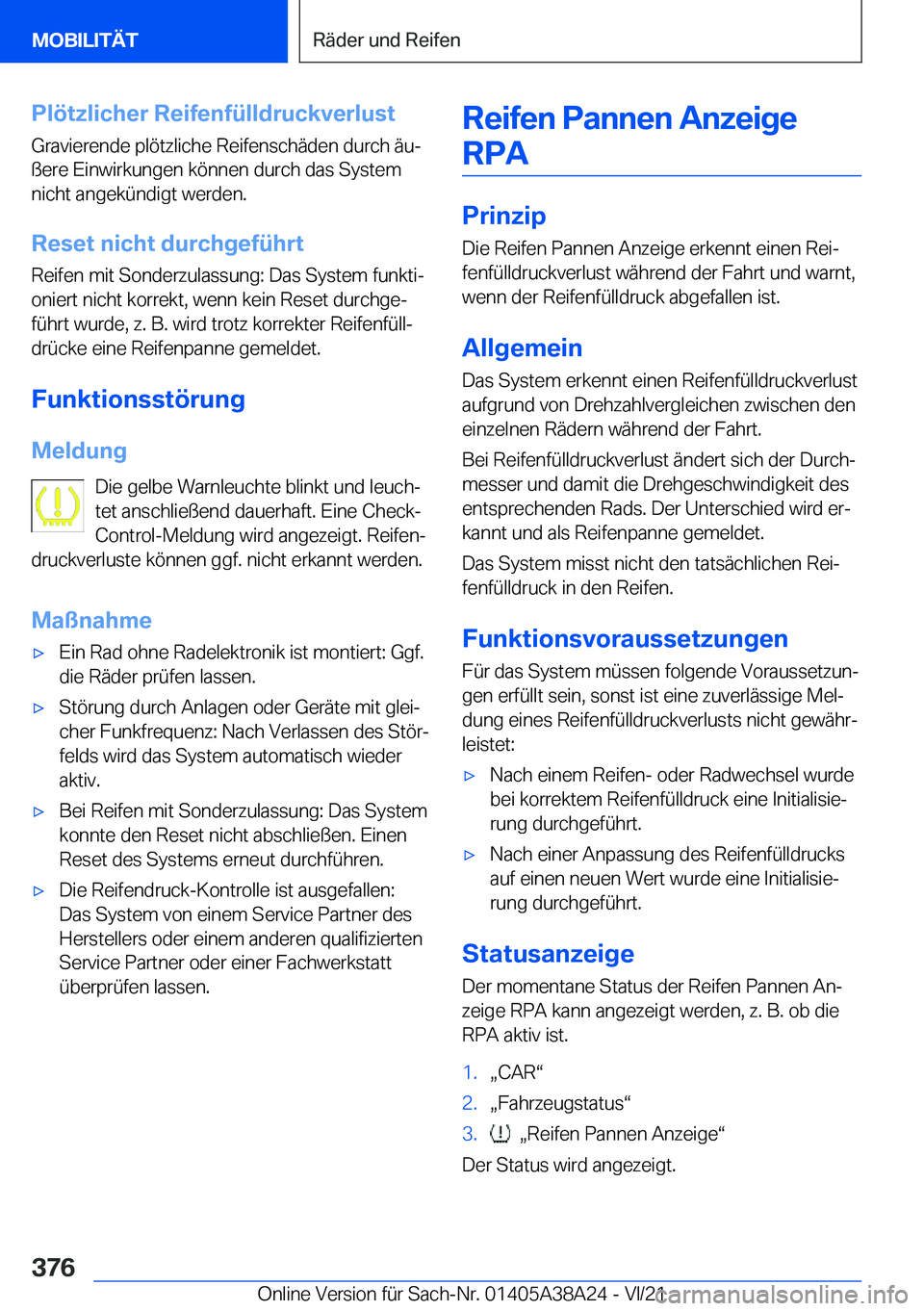 BMW 4 SERIES GRAN COUPE 2022  Betriebsanleitungen (in German) �P�l�