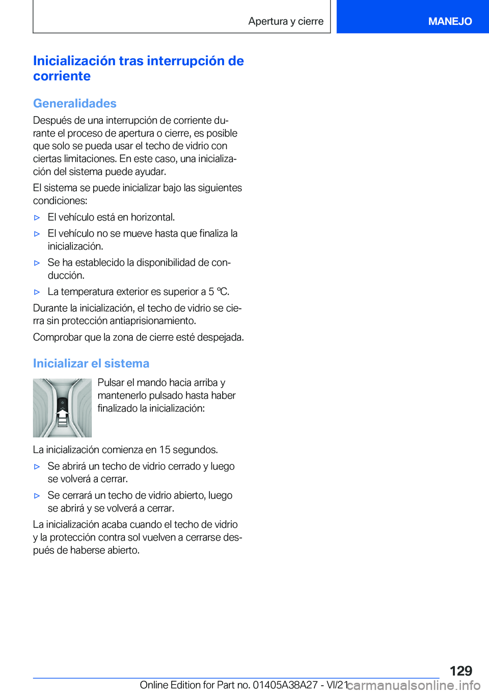 BMW 4 SERIES GRAN COUPE 2022  Manuales de Empleo (in Spanish) �I�n�i�c�i�a�l�i�z�a�c�i�