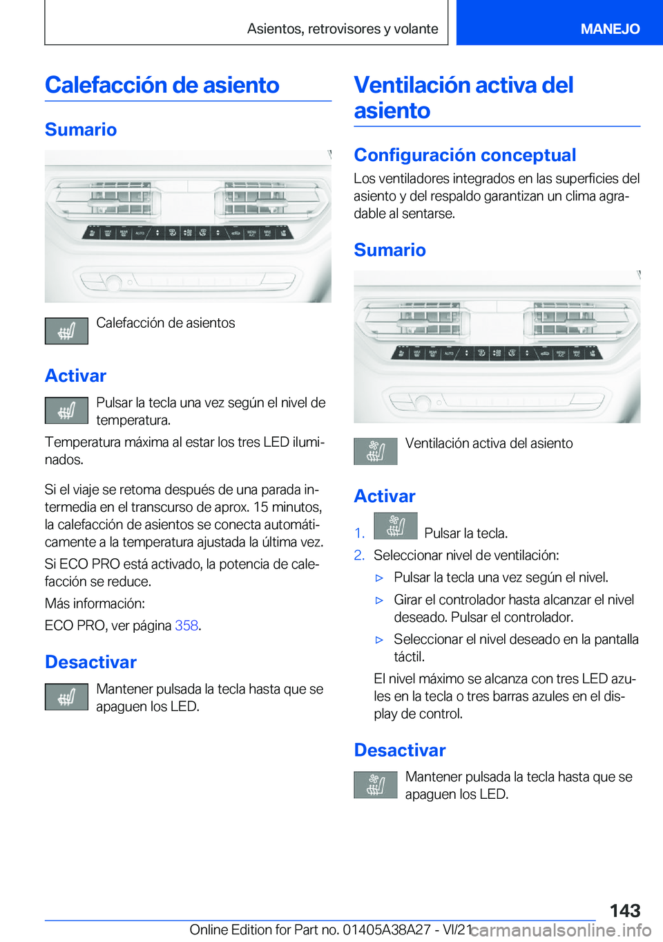 BMW 4 SERIES GRAN COUPE 2022  Manuales de Empleo (in Spanish) �C�a�l�e�f�a�c�c�i�