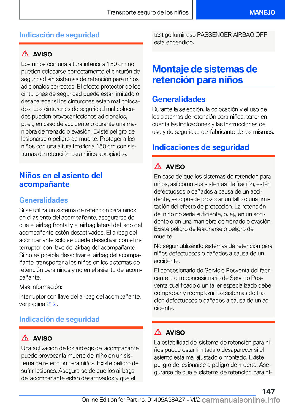 BMW 4 SERIES GRAN COUPE 2022  Manuales de Empleo (in Spanish) �I�n�d�i�c�a�c�i�