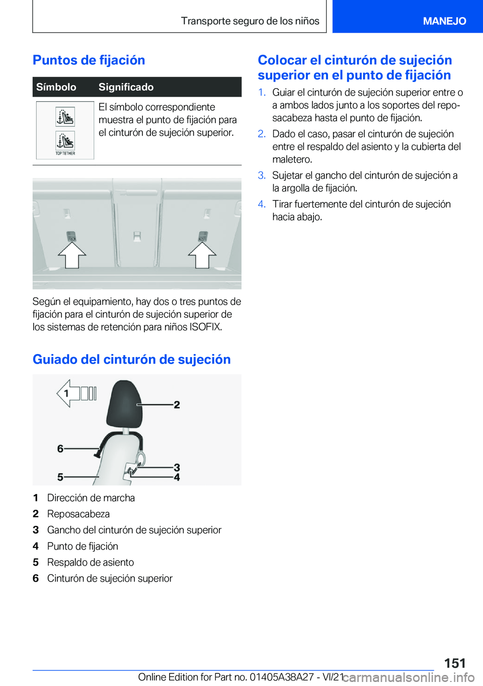 BMW 4 SERIES GRAN COUPE 2022  Manuales de Empleo (in Spanish) �P�u�n�t�o�s��d�e��f�i�j�a�c�i�