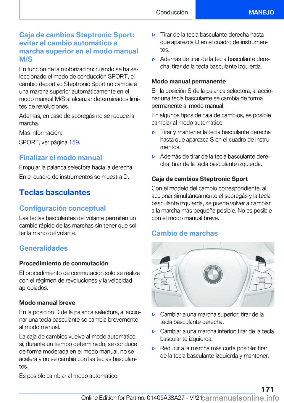 BMW 4 SERIES GRAN COUPE 2022  Manuales de Empleo (in Spanish) �C�a�j�a��d�e��c�a�m�b�i�o�s��S�t�e�p�t�r�o�n�i�c��S�p�o�r�t�:
�e�v�i�t�a�r��e�l��c�a�m�b�i�o��a�u�t�o�m�