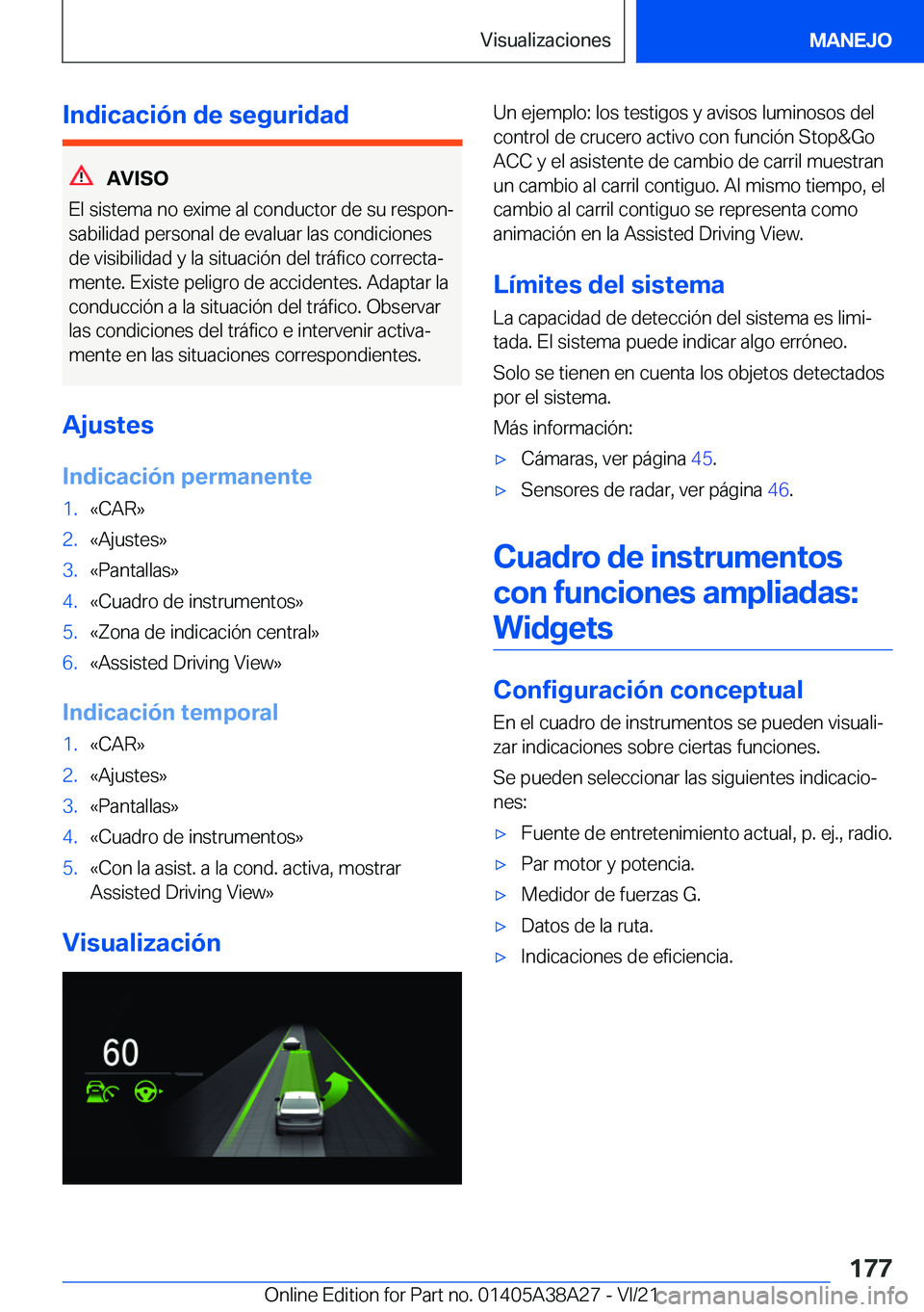 BMW 4 SERIES GRAN COUPE 2022  Manuales de Empleo (in Spanish) �I�n�d�i�c�a�c�i�