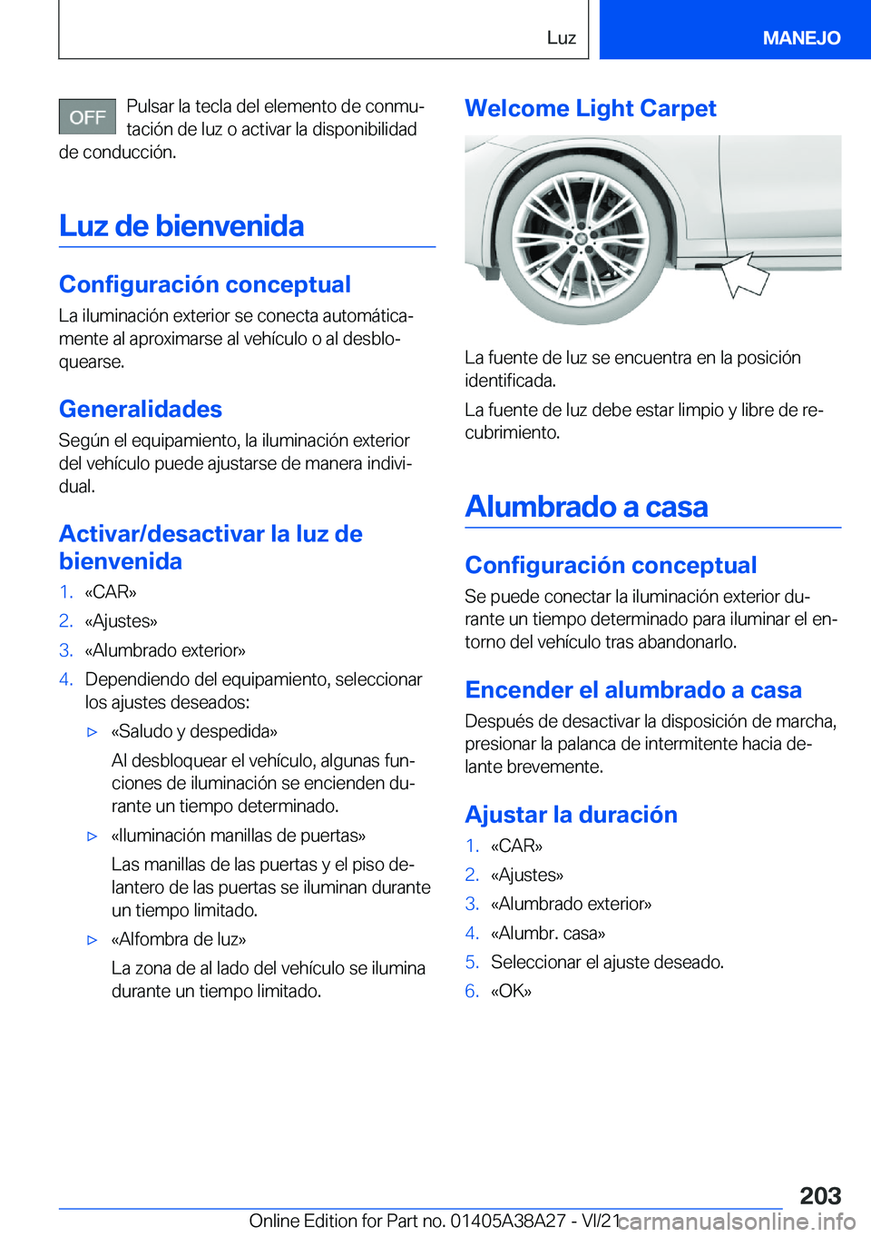 BMW 4 SERIES GRAN COUPE 2022  Manuales de Empleo (in Spanish) �P�u�l�s�a�r��l�a��t�e�c�l�a��d�e�l��e�l�e�m�e�n�t�o��d�e��c�o�n�m�uª�t�a�c�i�