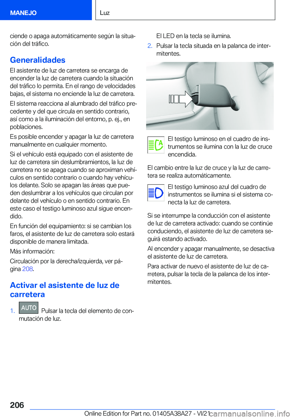 BMW 4 SERIES GRAN COUPE 2022  Manuales de Empleo (in Spanish) �c�i�e�n�d�e��o��a�p�a�g�a��a�u�t�o�m�