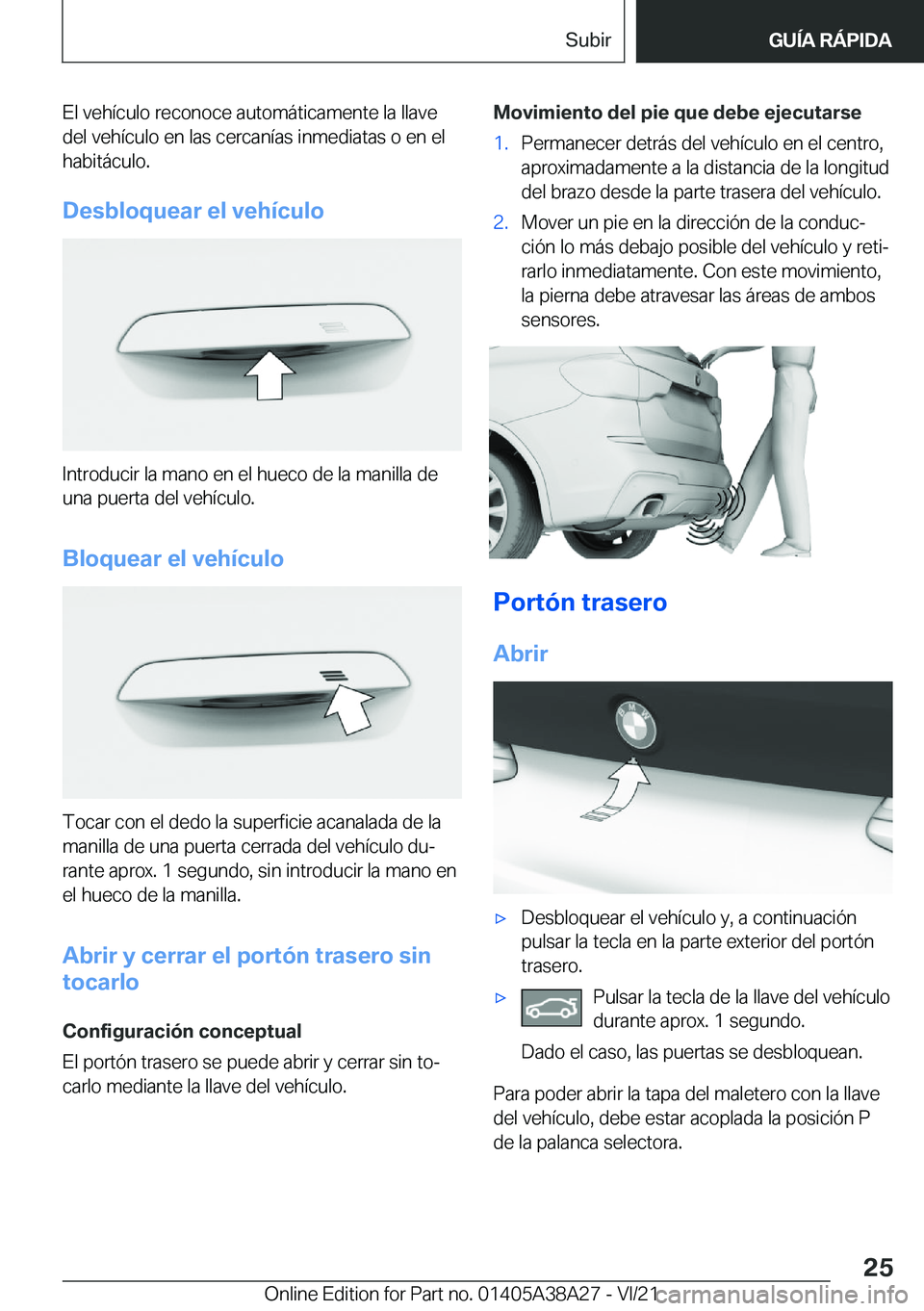 BMW 4 SERIES GRAN COUPE 2022  Manuales de Empleo (in Spanish) �E�l��v�e�h�