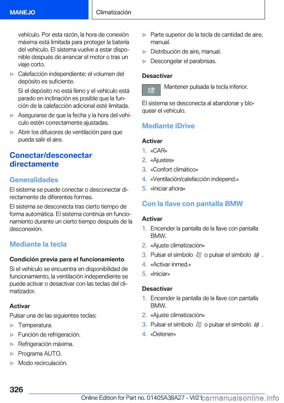 BMW 4 SERIES GRAN COUPE 2022  Manuales de Empleo (in Spanish) �v�e�h�
