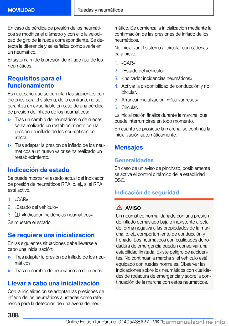 BMW 4 SERIES GRAN COUPE 2022  Manuales de Empleo (in Spanish) �E�n��c�a�s�o��d�e��p�
