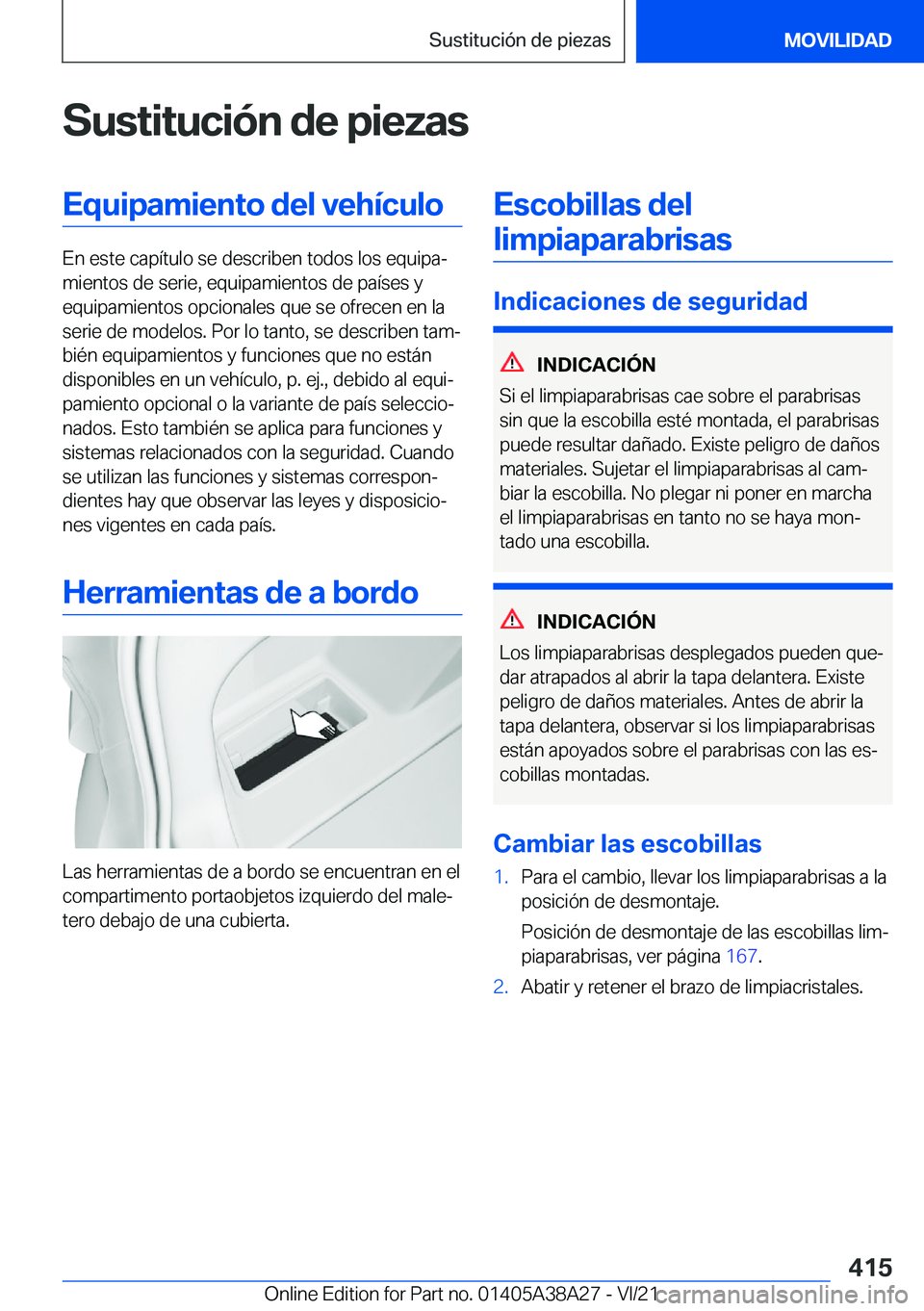 BMW 4 SERIES GRAN COUPE 2022  Manuales de Empleo (in Spanish) �S�u�s�t�i�t�u�c�i�