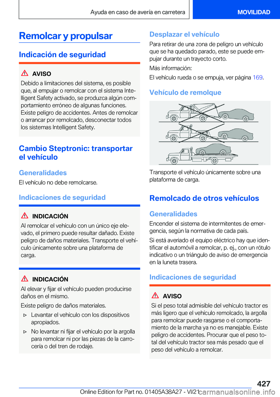 BMW 4 SERIES GRAN COUPE 2022  Manuales de Empleo (in Spanish) �R�e�m�o�l�c�a�r��y��p�r�o�p�u�l�s�a�r
�I�n�d�i�c�a�c�i�