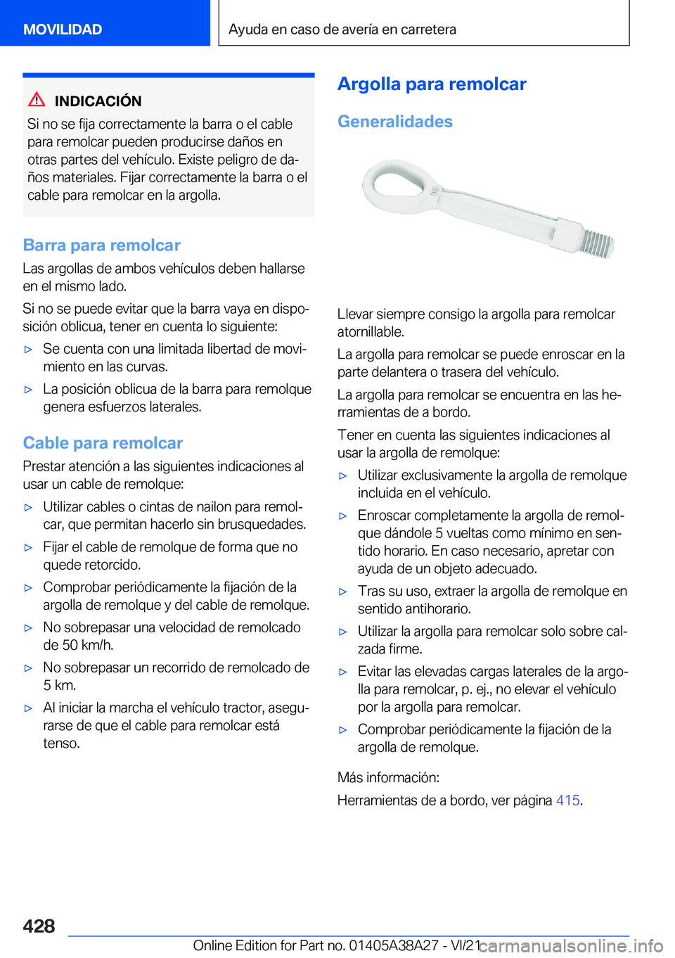 BMW 4 SERIES GRAN COUPE 2022  Manuales de Empleo (in Spanish) �I�N�D�I�C�A�C�I�