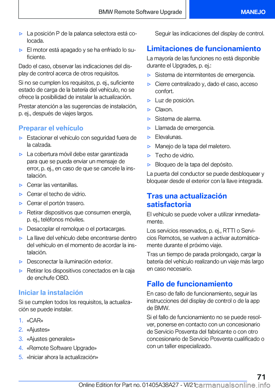 BMW 4 SERIES GRAN COUPE 2022  Manuales de Empleo (in Spanish) x�L�a��p�o�s�i�c�i�