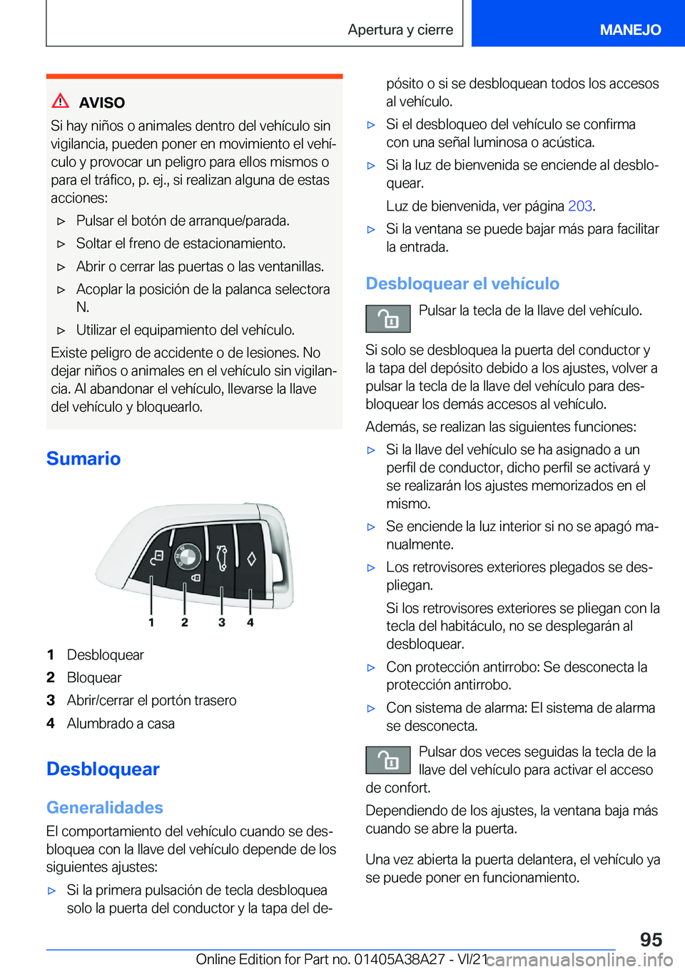 BMW 4 SERIES GRAN COUPE 2022  Manuales de Empleo (in Spanish) �A�V�I�S�O
�S�i��h�a�y��n�i�