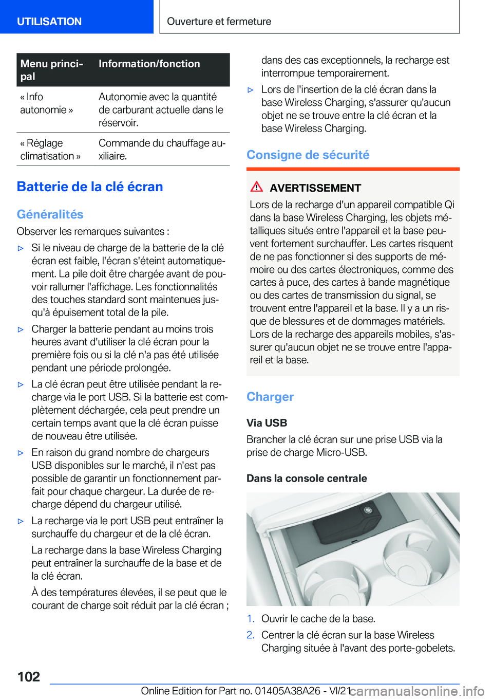 BMW 4 SERIES GRAN COUPE 2022  Notices Demploi (in French) �M�e�n�u��p�r�i�n�c�ij
�p�a�l�I�n�f�o�r�m�a�t�i�o�n�/�f�o�n�c�t�i�o�n�k��I�n�f�o
�a�u�t�o�n�o�m�i�e��{�A�u�t�o�n�o�m�i�e��a�v�e�c��l�a��q�u�a�n�t�i�t�é
�d�e��c�a�r�b�u�r�a�n�t��a�c�t�u�e�l�l