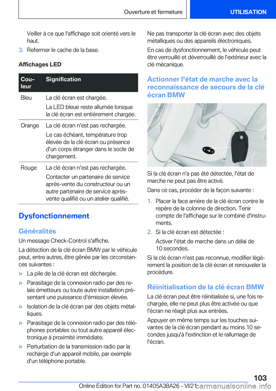 BMW 4 SERIES GRAN COUPE 2022  Notices Demploi (in French) �V�e�i�l�l�e�r��