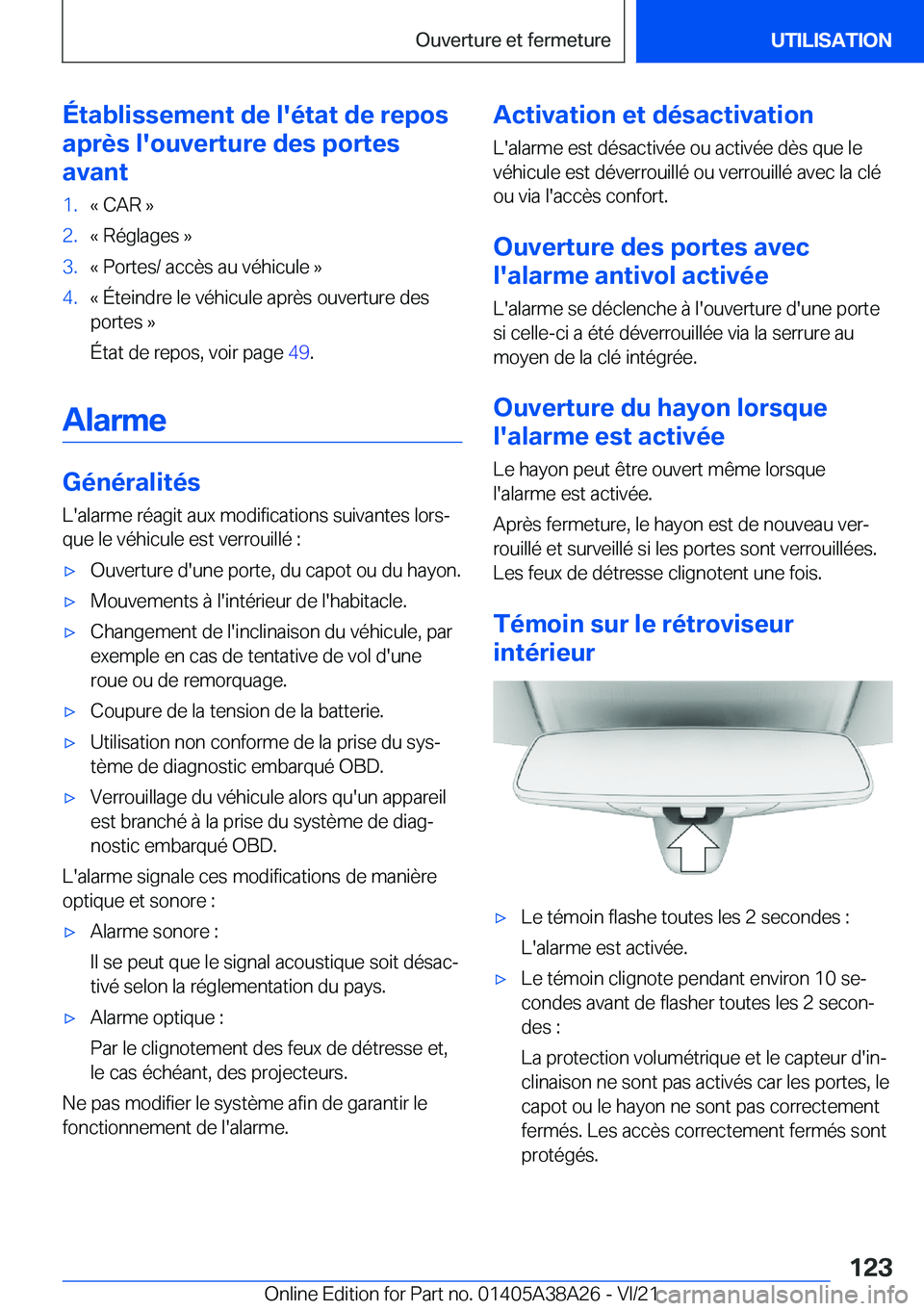 BMW 4 SERIES GRAN COUPE 2022  Notices Demploi (in French) �