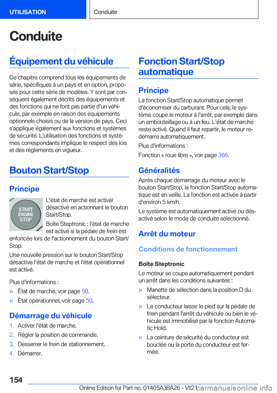 BMW 4 SERIES GRAN COUPE 2022  Notices Demploi (in French) �C�o�n�d�u�i�t�e�
