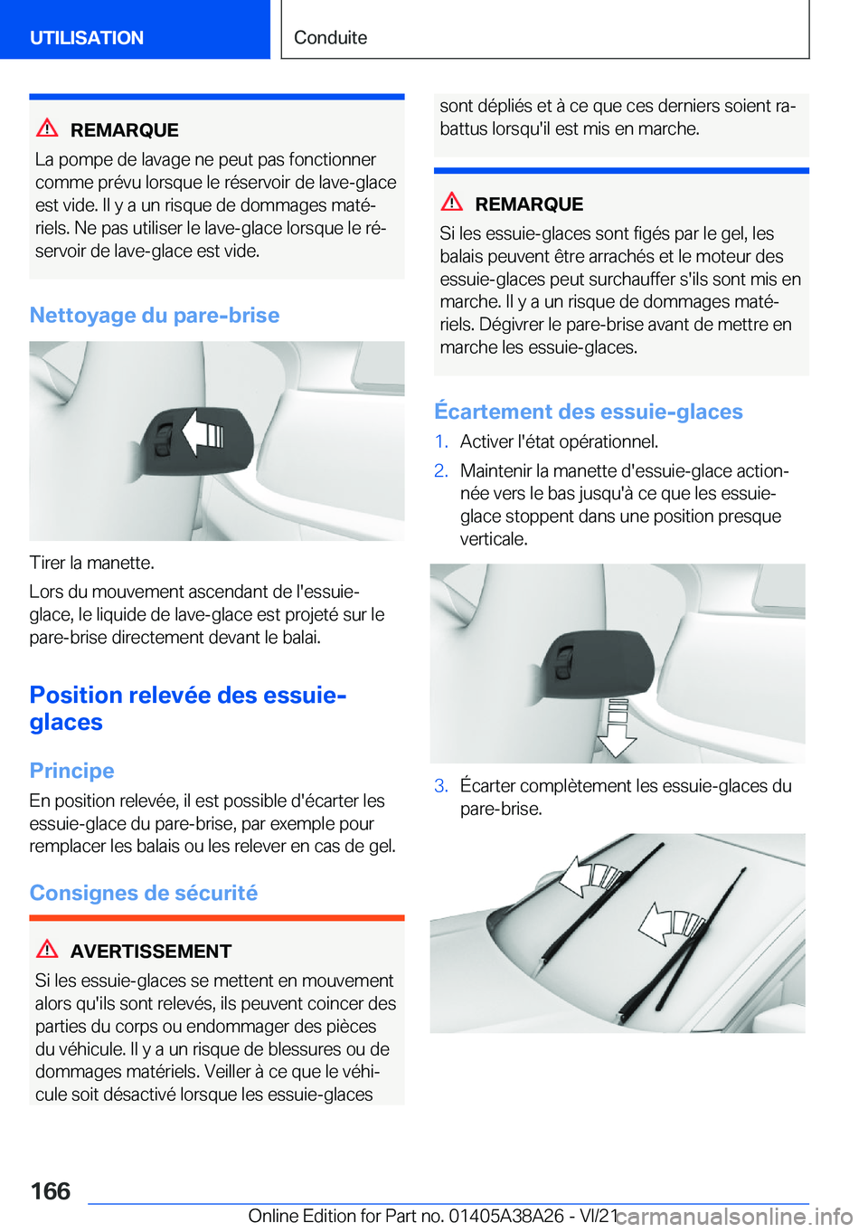 BMW 4 SERIES GRAN COUPE 2022  Notices Demploi (in French) �R�E�M�A�R�Q�U�E
�L�a��p�o�m�p�e��d�e��l�a�v�a�g�e��n�e��p�e�u�t��p�a�s��f�o�n�c�t�i�o�n�n�e�r
�c�o�m�m�e��p�r�é�v�u��l�o�r�s�q�u�e��l�e��r�é�s�e�r�v�o�i�r��d�e��l�a�v�e�-�g�l�a�c�e
�e�