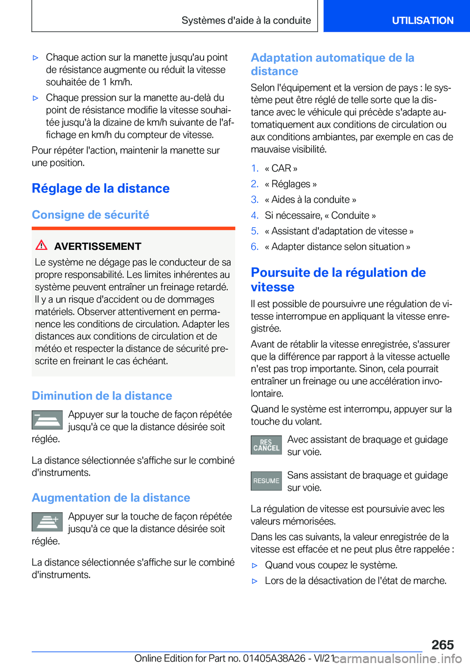BMW 4 SERIES GRAN COUPE 2022  Notices Demploi (in French) 'x�C�h�a�q�u�e��a�c�t�i�o�n��s�u�r��l�a��m�a�n�e�t�t�e��j�u�s�q�u�'�a�u��p�o�i�n�t�d�e��r�é�s�i�s�t�a�n�c�e��a�u�g�m�e�n�t�e��o�u��r�é�d�u�i�t��l�a��v�i�t�e�s�s�e�s�o�u�h�a�i�t�