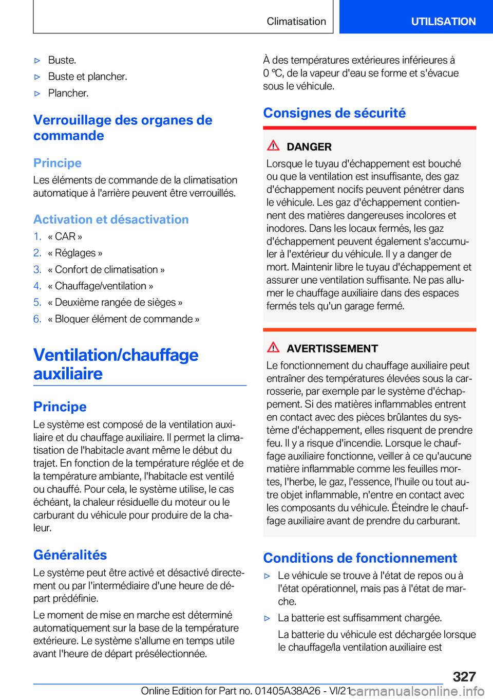 BMW 4 SERIES GRAN COUPE 2022  Notices Demploi (in French) 'x�B�u�s�t�e�.'x�B�u�s�t�e��e�t��p�l�a�n�c�h�e�r�.'x�P�l�a�n�c�h�e�r�.
�V�e�r�r�o�u�i�l�l�a�g�e��d�e�s��o�r�g�a�n�e�s��d�e
�c�o�m�m�a�n�d�e
�P�r�i�n�c�i�p�e �L�e�s��é�l�é�m�e�n�t�s