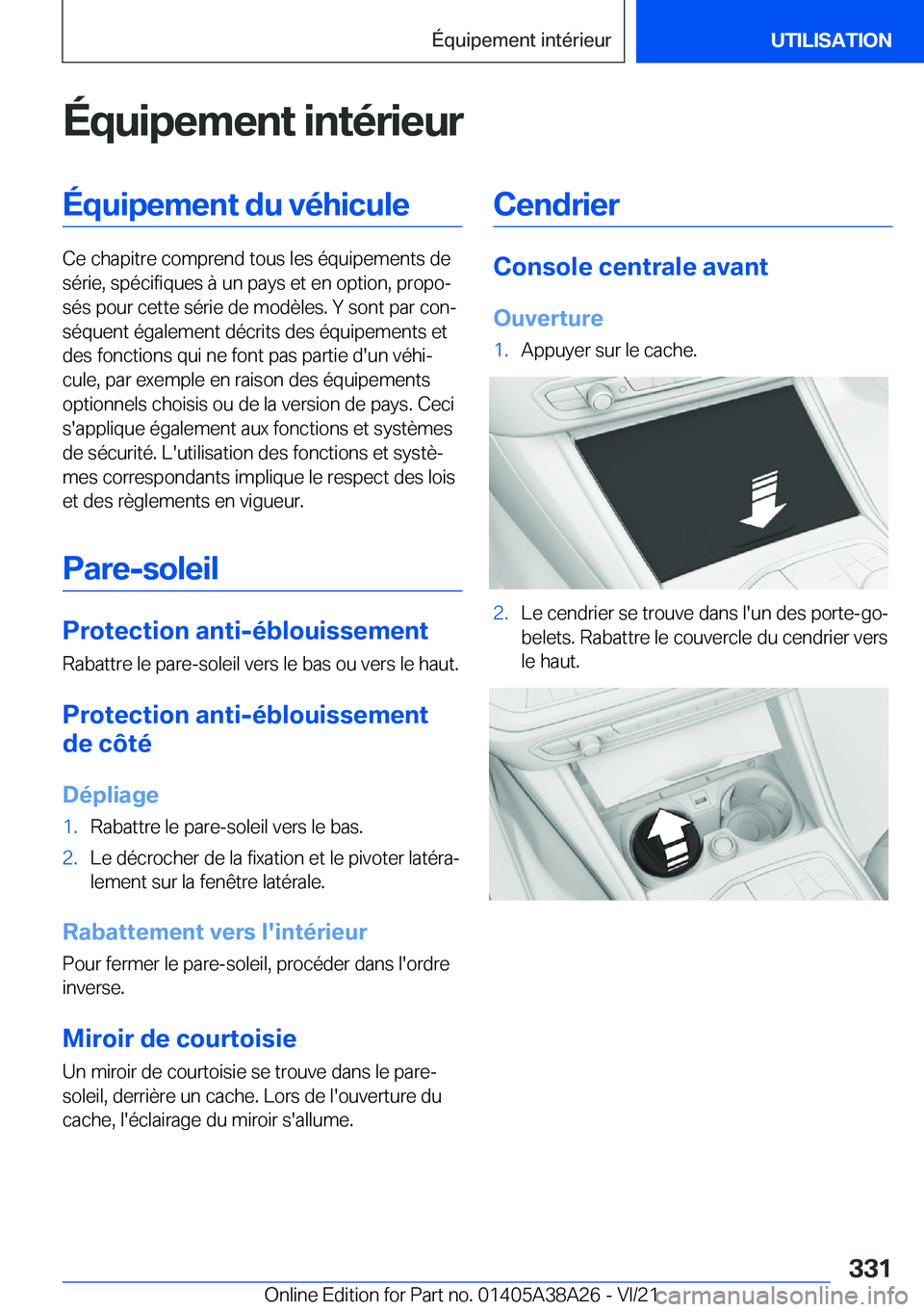 BMW 4 SERIES GRAN COUPE 2022  Notices Demploi (in French) �