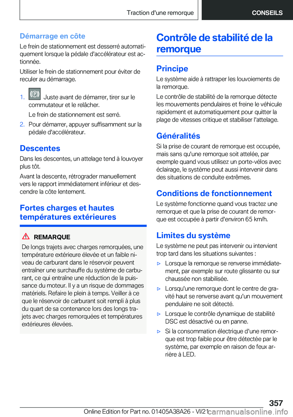 BMW 4 SERIES GRAN COUPE 2022  Notices Demploi (in French) �D�é�m�a�r�r�a�g�e��e�n��c�