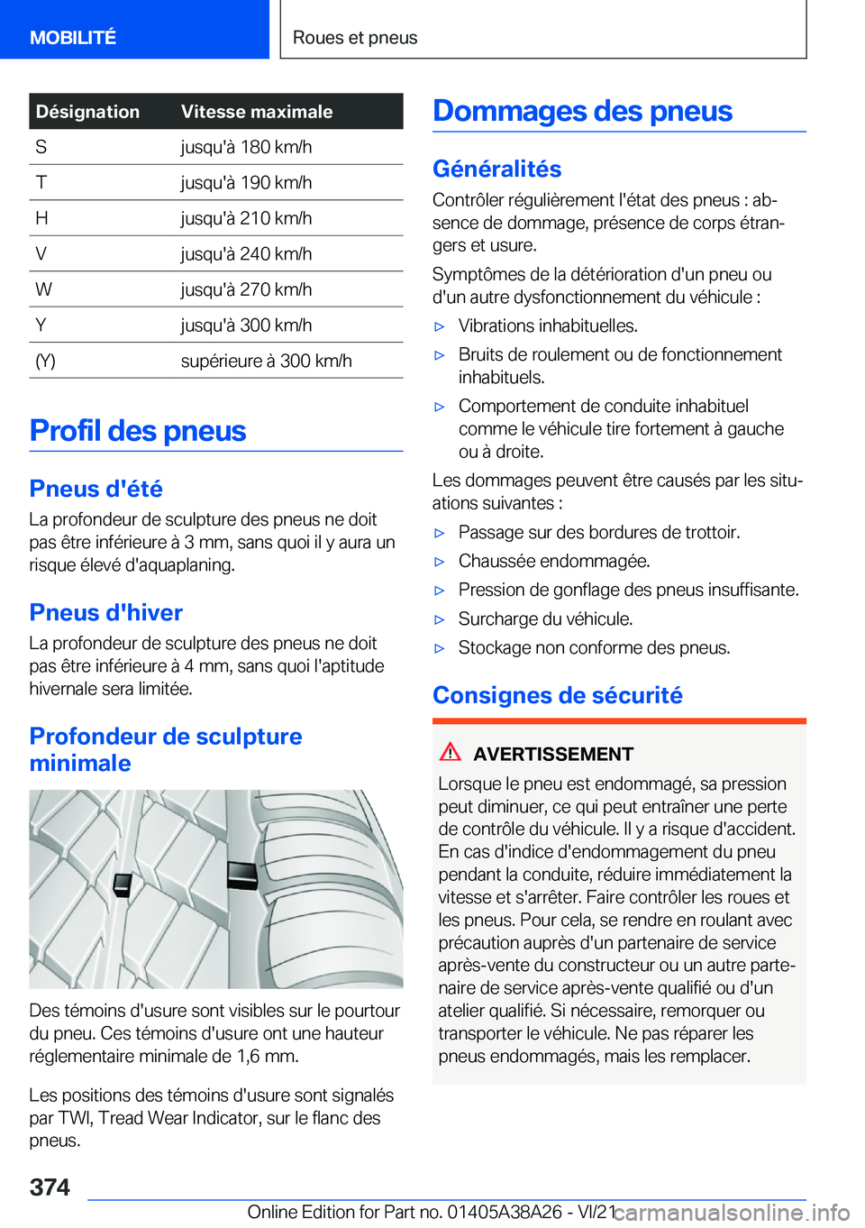 BMW 4 SERIES GRAN COUPE 2022  Notices Demploi (in French) �D�é�s�i�g�n�a�t�i�o�n�V�i�t�e�s�s�e��m�a�x�i�m�a�l�e�S�j�u�s�q�u�'�