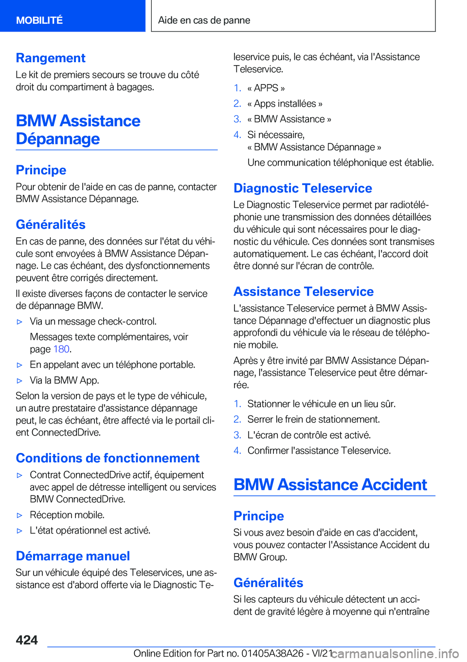 BMW 4 SERIES GRAN COUPE 2022  Notices Demploi (in French) �R�a�n�g�e�m�e�n�t
�L�e��k�i�t��d�e��p�r�e�m�i�e�r�s��s�e�c�o�u�r�s��s�e��t�r�o�u�v�e��d�u��c�