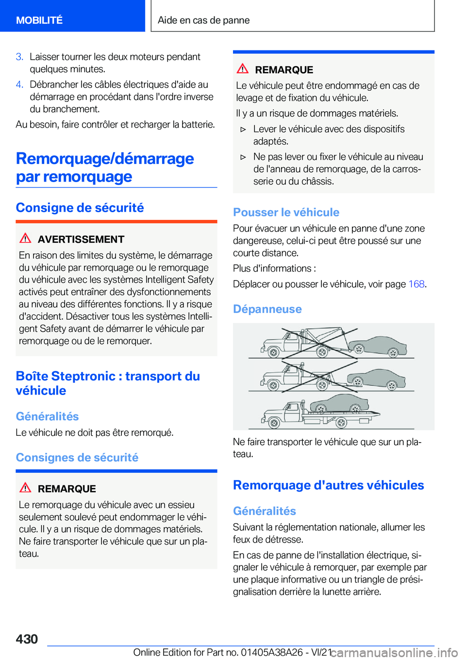 BMW 4 SERIES GRAN COUPE 2022  Notices Demploi (in French) �3�.�L�a�i�s�s�e�r��t�o�u�r�n�e�r��l�e�s��d�e�u�x��m�o�t�e�u�r�s��p�e�n�d�a�n�t
�q�u�e�l�q�u�e�s��m�i�n�u�t�e�s�.�4�.�D�é�b�r�a�n�c�h�e�r��l�e�s��c�