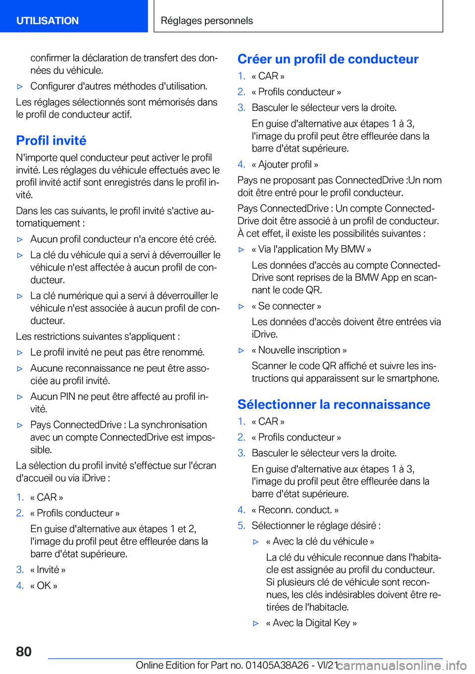 BMW 4 SERIES GRAN COUPE 2022  Notices Demploi (in French) �c�o�n�f�i�r�m�e�r��l�a��d�é�c�l�a�r�a�t�i�o�n��d�e��t�r�a�n�s�f�e�r�t��d�e�s��d�o�nj
�n�é�e�s��d�u��v�é�h�i�c�u�l�e�.'x�C�o�n�f�i�g�u�r�e�r��d�'�a�u�t�r�e�s��m�é�t�h�o�d�e�s��