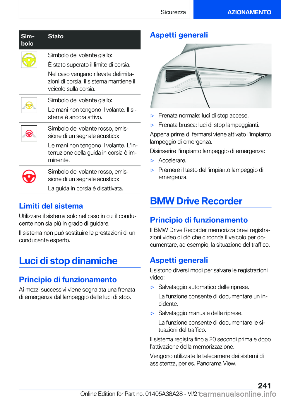 BMW 4 SERIES GRAN COUPE 2022  Libretti Di Uso E manutenzione (in Italian) �S�i�mj
�b�o�l�o�S�t�a�t�o�S�i�m�b�o�l�o��d�e�l��v�o�l�a�n�t�e��g�i�a�l�l�o�:
�