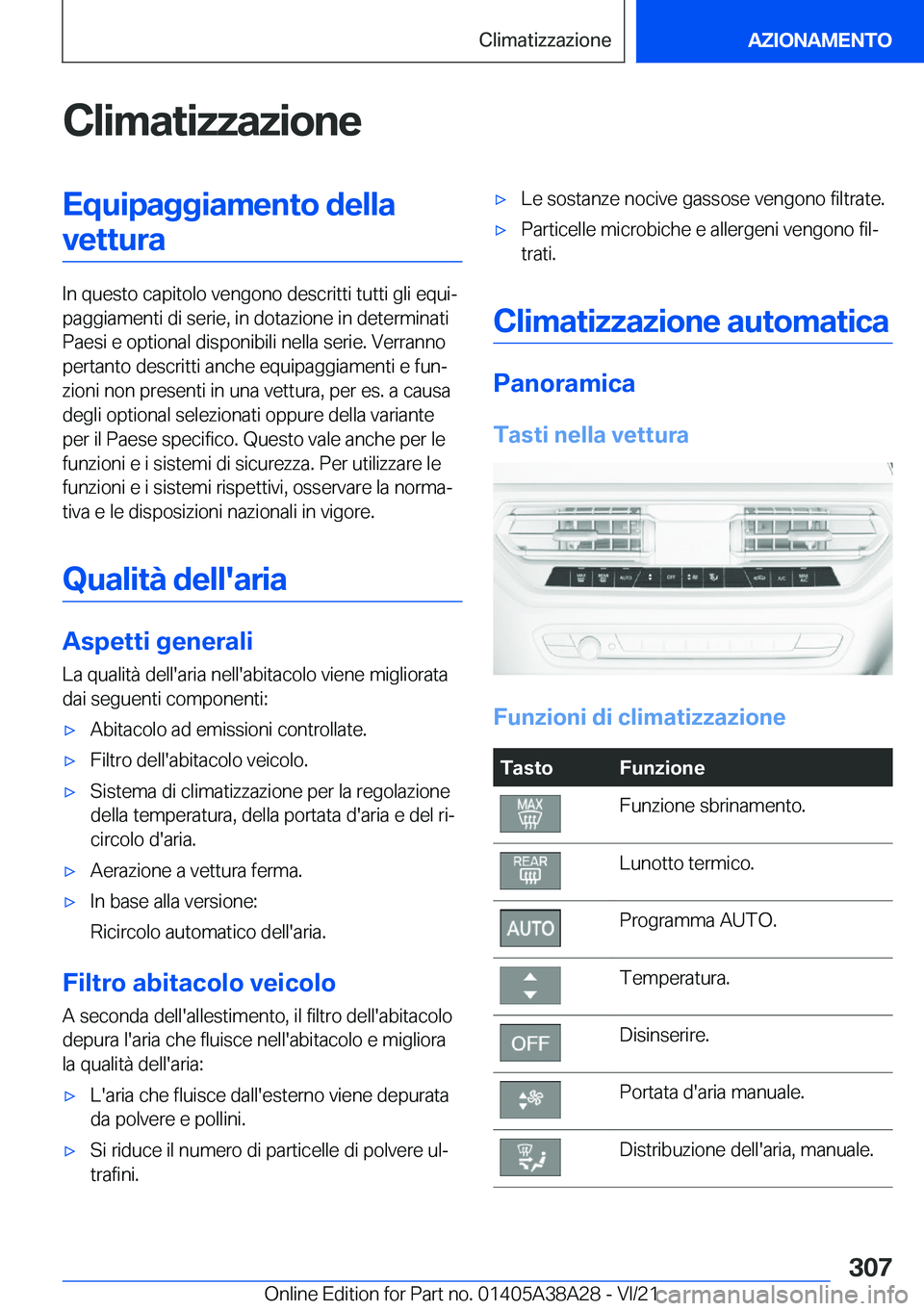 BMW 4 SERIES GRAN COUPE 2022  Libretti Di Uso E manutenzione (in Italian) �C�l�i�m�a�t�i�z�z�a�z�i�o�n�e�E�q�u�i�p�a�g�g�i�a�m�e�n�t�o��d�e�l�l�a�v�e�t�t�u�r�a
�I�n��q�u�e�s�t�o��c�a�p�i�t�o�l�o��v�e�n�g�o�n�o��d�e�s�c�r�i�t�t�i��t�u�t�t�i��g�l�i��e�q�u�iª
�p�a�g�