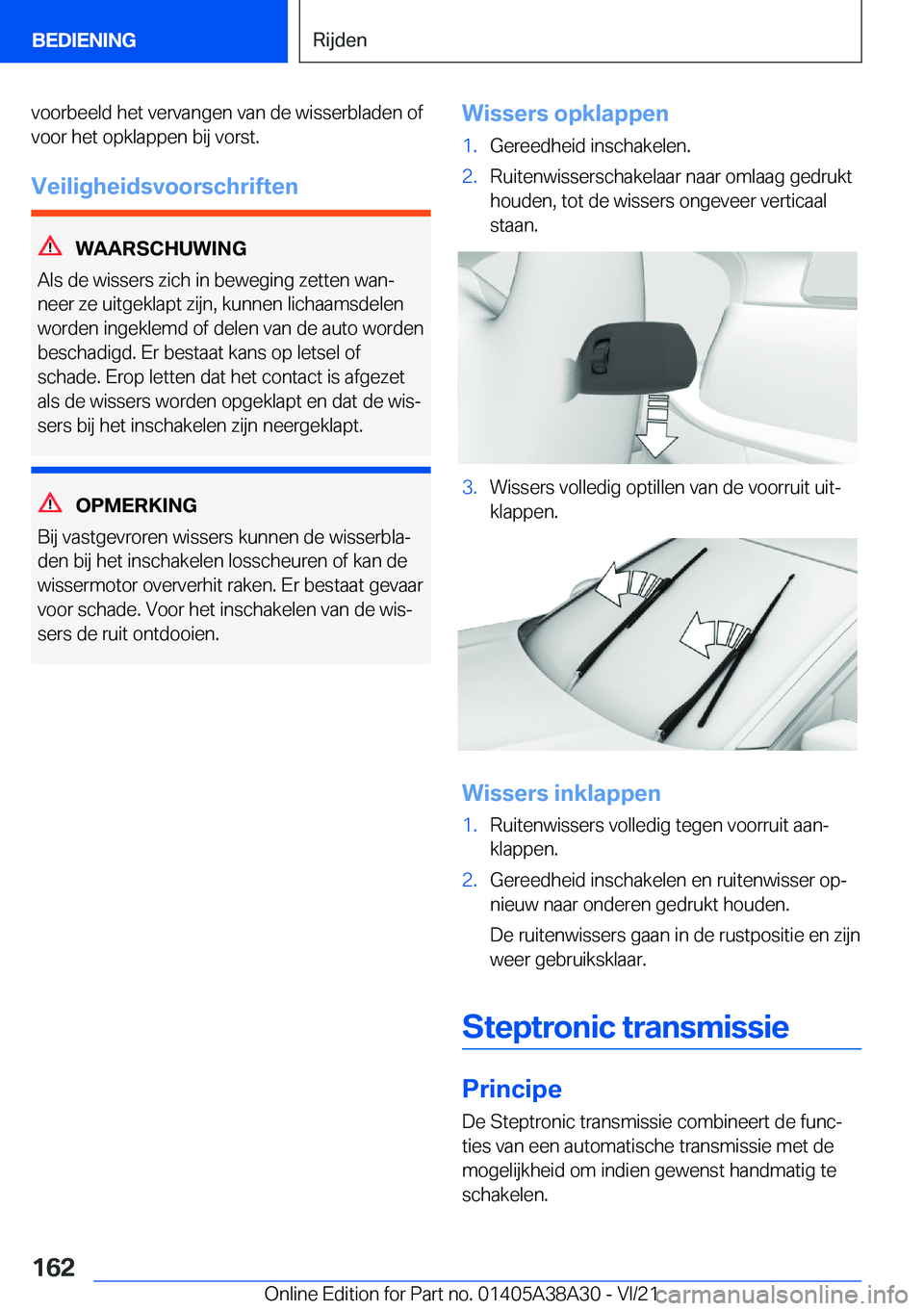 BMW 4 SERIES GRAN COUPE 2022  Instructieboekjes (in Dutch) �v�o�o�r�b�e�e�l�d��h�e�t��v�e�r�v�a�n�g�e�n��v�a�n��d�e��w�i�s�s�e�r�b�l�a�d�e�n��o�f�v�o�o�r��h�e�t��o�p�k�l�a�p�p�e�n��b�i�j��v�o�r�s�t�.
�V�e�i�l�i�g�h�e�i�d�s�v�o�o�r�s�c�h�r�i�f�t�e�n
