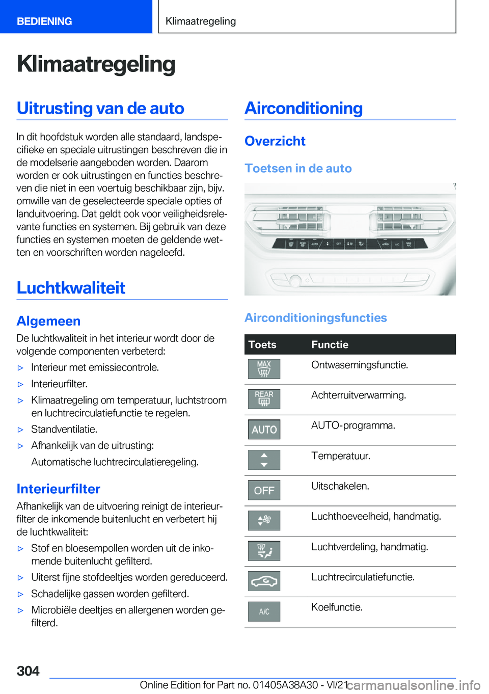 BMW 4 SERIES GRAN COUPE 2022  Instructieboekjes (in Dutch) �K�l�i�m�a�a�t�r�e�g�e�l�i�n�g�U�i�t�r�u�s�t�i�n�g��v�a�n��d�e��a�u�t�o
�I�n��d�i�t��h�o�o�f�d�s�t�u�k��w�o�r�d�e�n��a�l�l�e��s�t�a�n�d�a�a�r�d�,��l�a�n�d�s�p�ej�c�i�f�i�e�k�e��e�n��s�p�e�