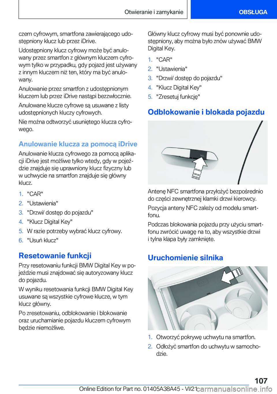 BMW 4 SERIES GRAN COUPE 2022  Instrukcja obsługi (in Polish) �c�z�e�m��c�y�f�r�o�w�y�m�,��s�m�a�r�t�f�o�n�a��z�a�w�i�e�r�a�j�